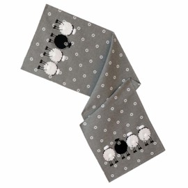 texpot Table Runner 40 x 140 cm with Embroidery Black Sheep Easter Spring