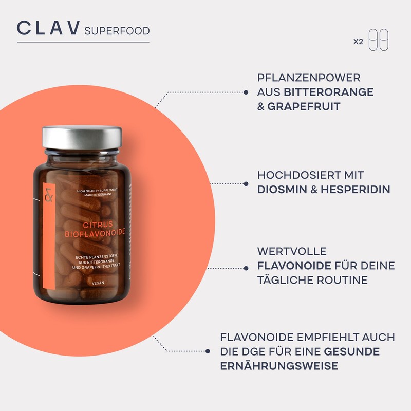 Citrus Bioflavonoids - Made from Bitter Orange Extract & Grapefruit