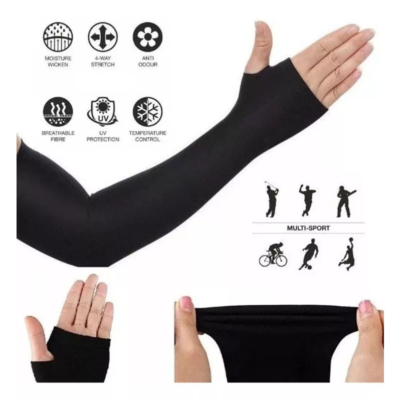 Veraly Mangas Protectoras Uv Licra Protector Sol Deportes 6 Pz
