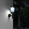 2Pcs Stainless Steel LED Solar Power Wall Mount Light Outdoor