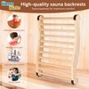 KlenzMate 2 Pcs Upgraded Sauna Backrest, 20" Sauna Accessories, S-Shaped