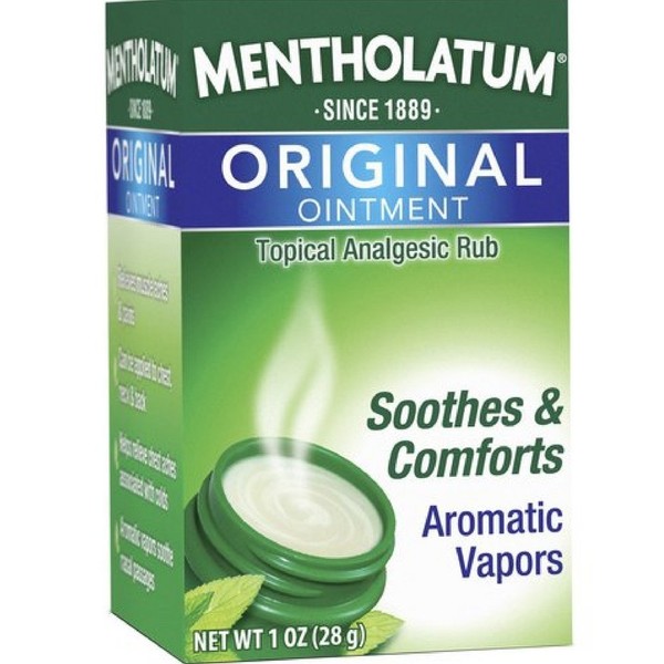 Mentholatum Original Ointment Soothing Relief, Aromatic Vapors - 1 oz (Pack of 12)
