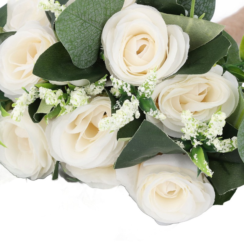 Wedding Bouquet Artificial Fake Flower Bouquet Romantic Bridal Hand Bouquet