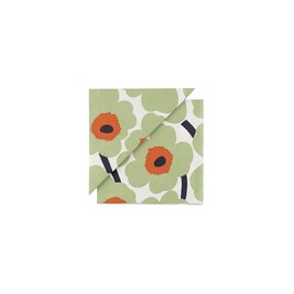 Marimekko 52_1_5273552623 F Lunch Napkins, 13.0 x 13.0 inches (33 x 33 cm), Off White x Sage