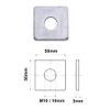 TERF® Heavy Duty M10 (10mm) X 50mm X 3mm Zinc