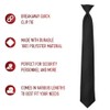Rothco Police Issue Clip-On Neckties, Black - 18 Inches