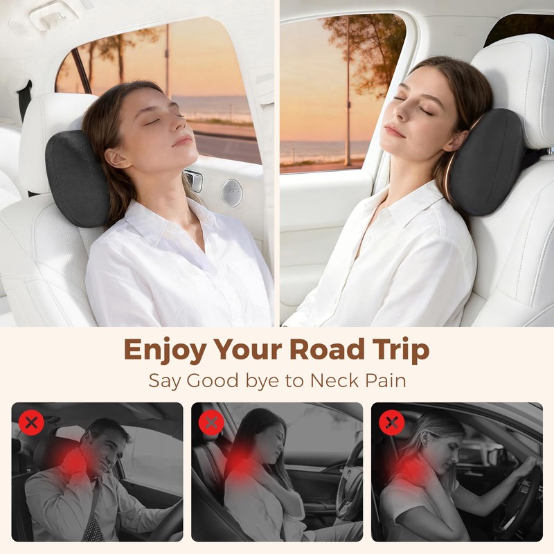 BEBAS Car Headrest Pillow, Comfy Car Neck Pillow for Driving