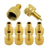 Suvnie 10 PCS Large Bore Tire Valve Adapter, Brass Valve