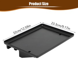 Bedside Tray, Folding Bedside Shelf with Clip for Organising, Bunk Bedside Organiser Clip-on for College Dorm Room (Black)