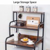 TDLEAYYD 3-Tier Mini Fridge Shelf, Free Standing Kitchen Storage Shelf
