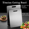 Titanium Cutting Board, tablas para picar cocina, 304 Tabla de