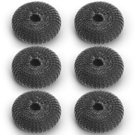 Kyraton Stainless Steel Scourers Set Of 6, Big Metal Wire Wool 10 x 10cm Confortable To Hold And Durable And Strong