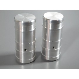 Tamiya Pair Aluminum Air Cleaner Intake Tank for Tamiya 1/14 RC Semi Grand Hauler Truck