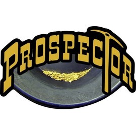 ProSticker 600 (One) 3" X 5" Prospecting Series Prospector Gold Nugget Decal Sticker