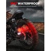 Amazicha 1" Motorcycle LED Tail Brake Light with Bracket, Waterproof