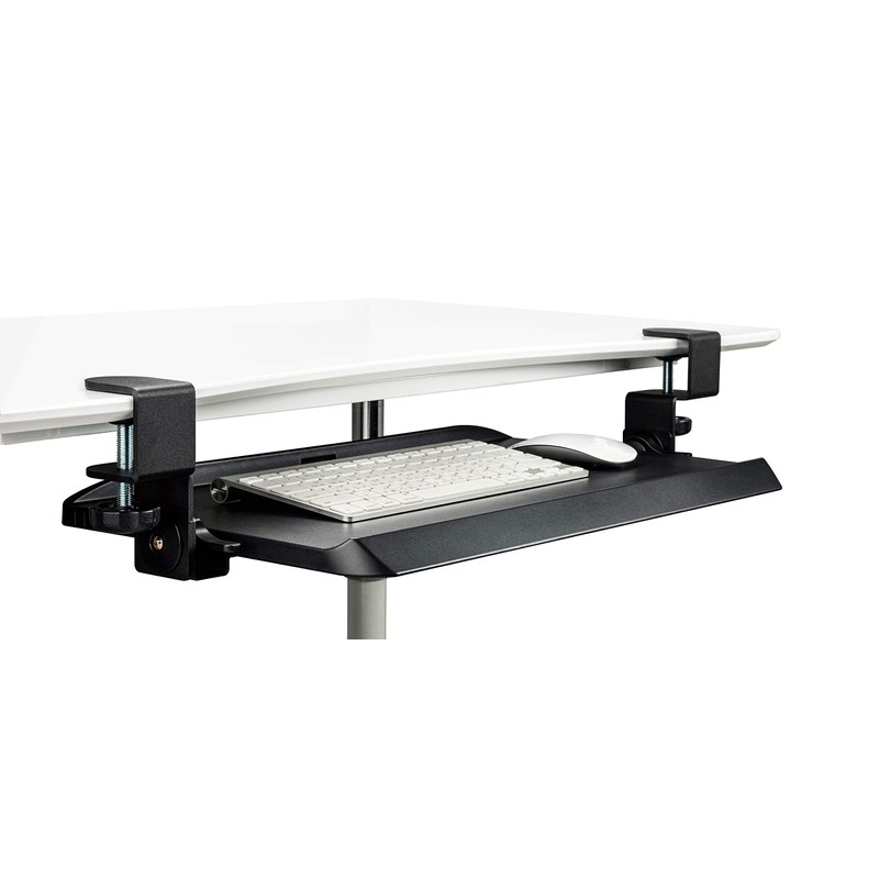 Mobotron Clamping Under-Desk Keyboard Tray with Ergonomic 3-Angle Adjustment