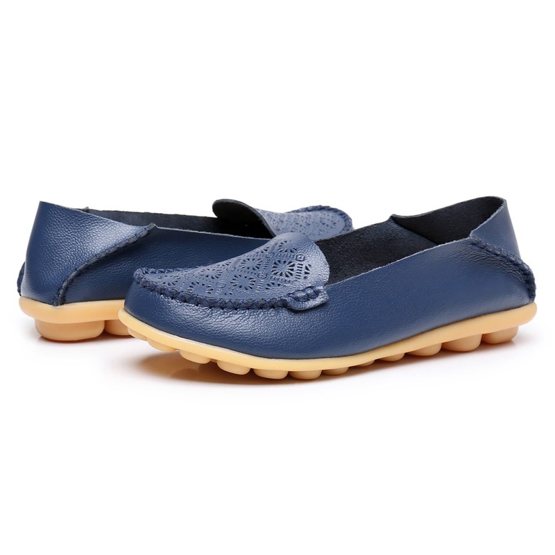 VenusCelia Mocasín plano para caminar con comodidad adecuada para mujer,