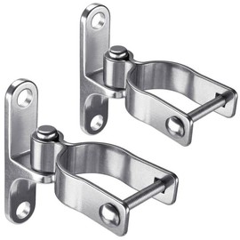 Insaga 2Pack Wall Mount Gate Hinge | 1-3/8'' Chain Link Hinge for Farm, 304 Stainless Steel Pipe, Wall Plate 5/8'' Pin Matches Chain Link Fence
