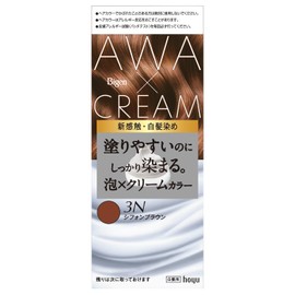 Bigen Hair Dye Bigen Bubble Cream Color 3N Chiffon Brown Hoyu Hoyu Hair Color for Gray Hair (Quasi Drug)