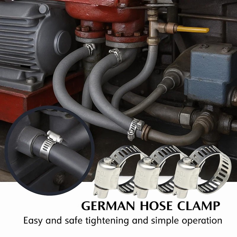 8mm Gas Hose Clips for Connections Gas Pipe, 10 Pcs