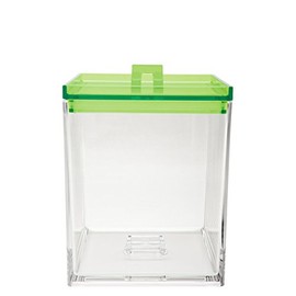 Zak Designs "Meeme Storage Container, Transparent/Green, Medium, 1.4 Litre