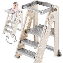 Kids' Step Stools - 2 in 1 Toddler Tower