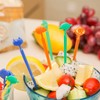 VEGCOO Pack of 60 Food Picks Fruit Forks Kids Skewers