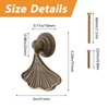 MOROBOR Ginkgo Leaf Shape Knob Handles, 4 PCS Drop Pendant