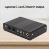 USB Sound Card 6 Channel 48kHz Sampling Rate Analog Play