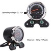 Universal Motorcycle Dual Odometer Speedometer Speedo Meter Gear Digital Display
