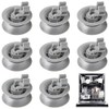 Dishwasher Basket Wheels, Pack of 8 Dishwasher Wheels, 30 mm