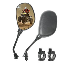 UBOG Motorcycle Mirrors,ATV Mirrors for Handlebars,ATV Rear View Mirror,Car Accessories Dirt Bike Mirrors,360 Degrees Ball-Type ATV Side Rearview Mirror with 7/8" Handlebar Mount,Fits Motorcycle ATV