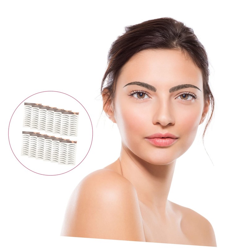 MERRYHAPY Like Eyebrows Waterproof Makeup Stickers Instant Fullness Reusable for