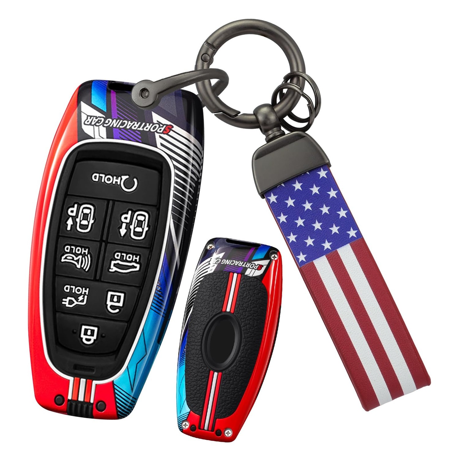 ontto Key Fob Cover Fit for Hyundai 8-Button Key Remote,for Solaris ...