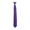 Wide 3" Satin Solid Colour Plain Safety Clip On Tie