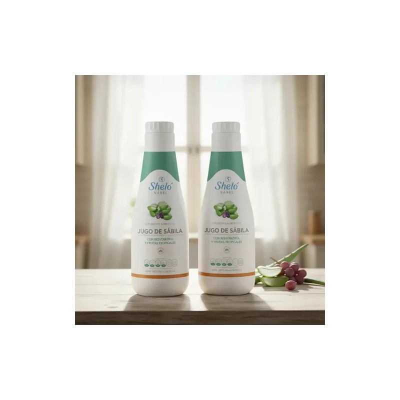 2 Jugo De Sábila Sheló Nabel Con Aloe Vera Jugo
