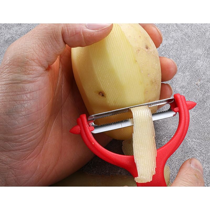 Luszmoax Peeler-Vegetable-Potatoes-Carrot-Fruit-Apple Stainless Steel Y Peelers for Kitchen