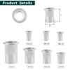 1/4-20 Rivet Nut Stainless Steel 304 (18/8), UNC Flat Head