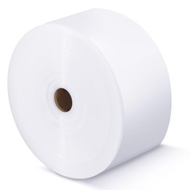 PerKoop LDPE Poly Tubing Roll 6 Mil, Candy Lei Tubing Roll Plastic Tube Bulk for Packing, Moving and Storage(4 Inch Wide x 500' Long)