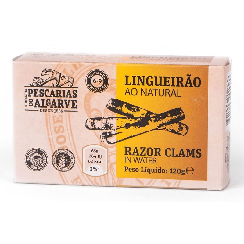 Companhia de Pescarias do Algarve - Sword Clams in Brine
