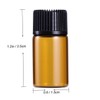 Ipetboom 9pc Mini Vial Bottles for Essential Oils Colognes and