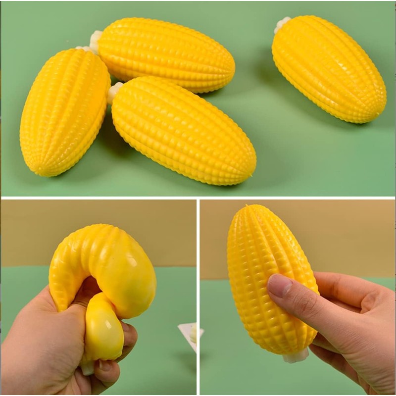 YOYOSTORE 1 Pc Corn Squishies Stress Relief Novelty Toy Friends