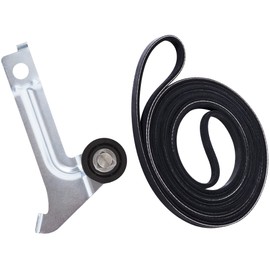 BlueStars 8547174 Dryer Idler Pulley & 8547168 Drive Drum Belt Replacement Part - Compatible with Whirlpool Amana Dryers - Replace AP5983811 AP6013154 PS11746376