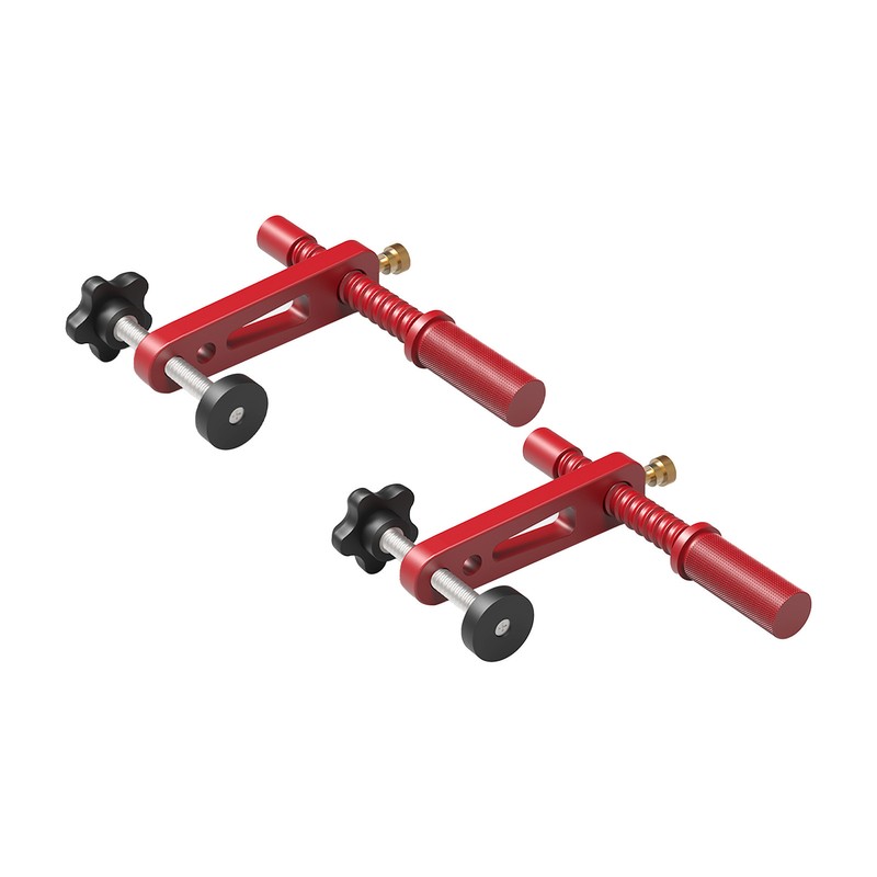2PCS Bench Dogs Clamp 19mm Red Color Adjustable MFT Table