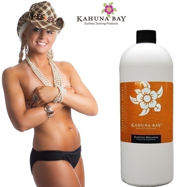 Kahuna Melange Sunless Spray Tan Solution, EXTRA DARK by Kahuna Bay Tan, 32 oz