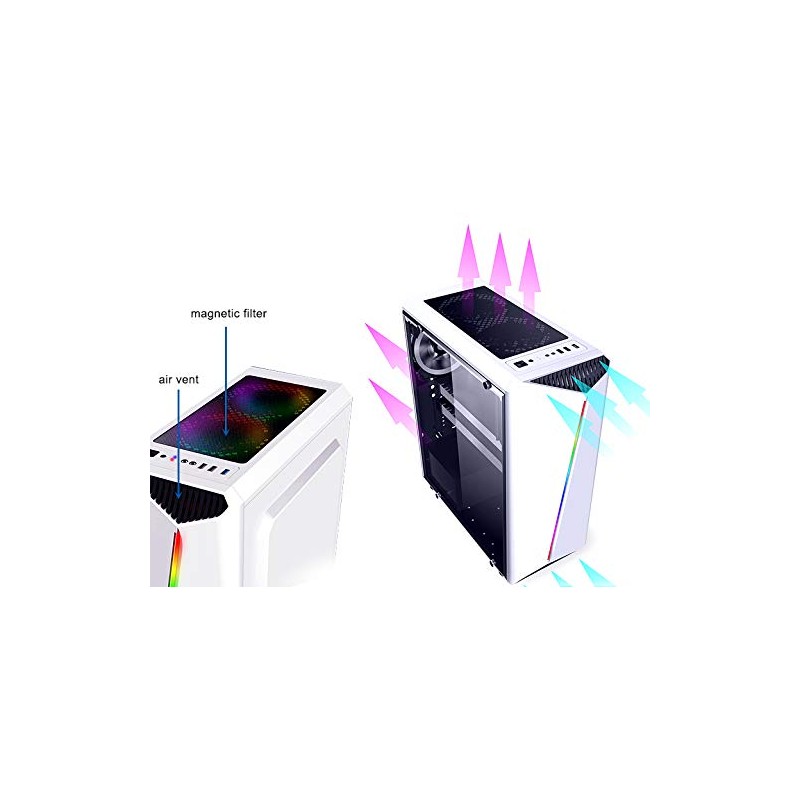 Bgears b-Vigor RGB Mid Tower with Front RGB Light and