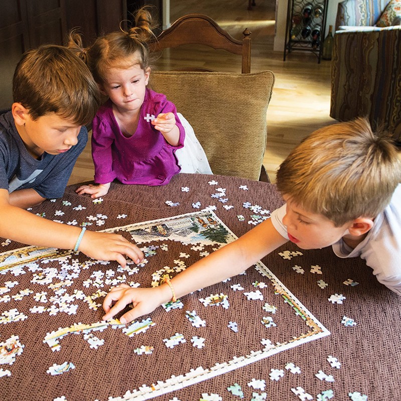 Boston City Map Cardboard Jigsaw Puzzle - 1000 Pieces, Hand-Illustrated