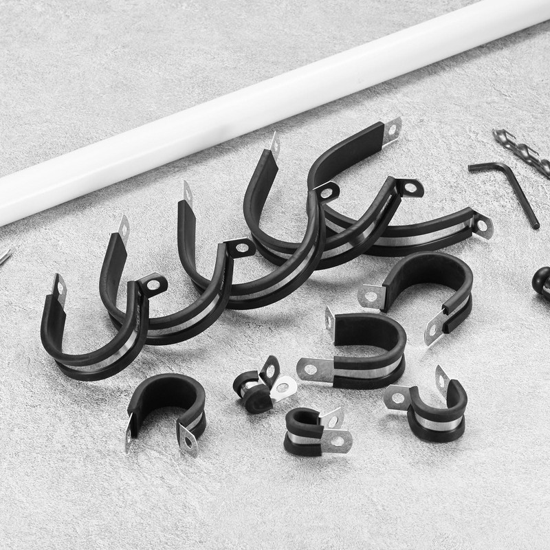 M METERXITY 6-Pack Cable Clamps, 1-31/32 Inch/ 50 mm 304