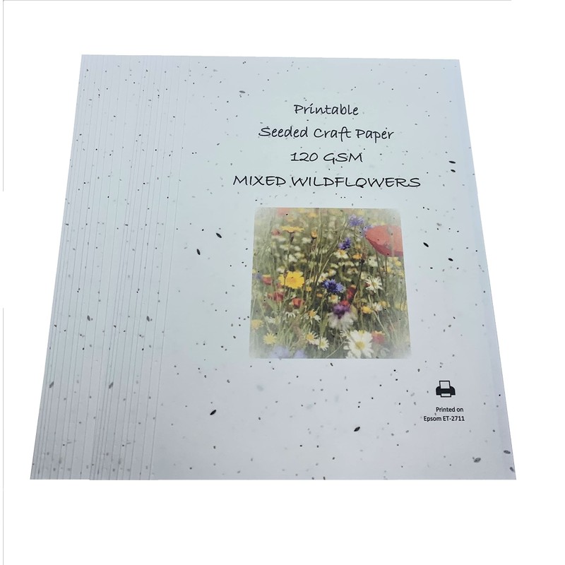 A4 Seeded Craft Printer Paper Wildflower Seeds 120GSM Printable Plantable