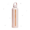 Healthish 25oz Glass Water Bottle with Time Markings – BPA-Free